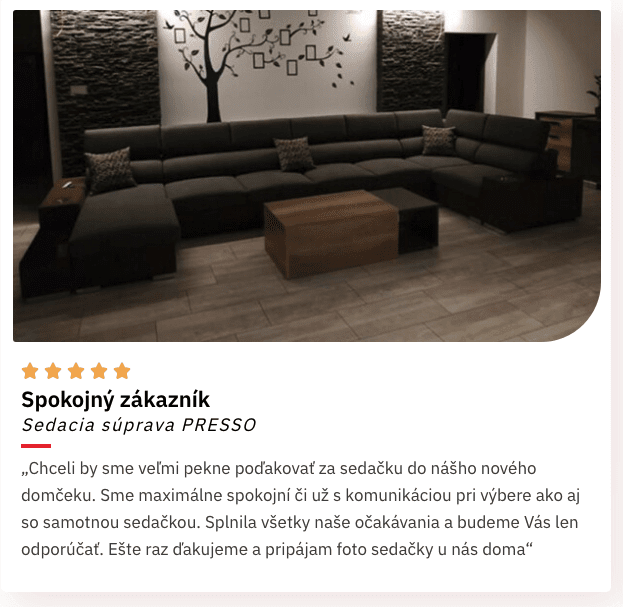 kvalitne sedacky recenzie