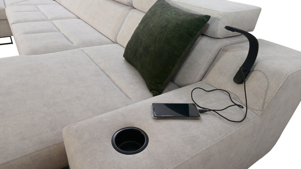 Sedačka v tvare U Alicanto IV maxi detail