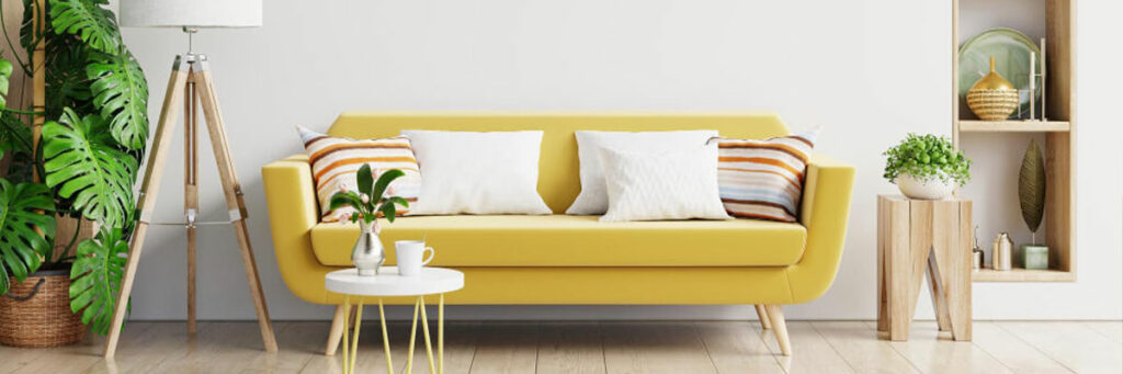 zlta sedacka do obyvacky