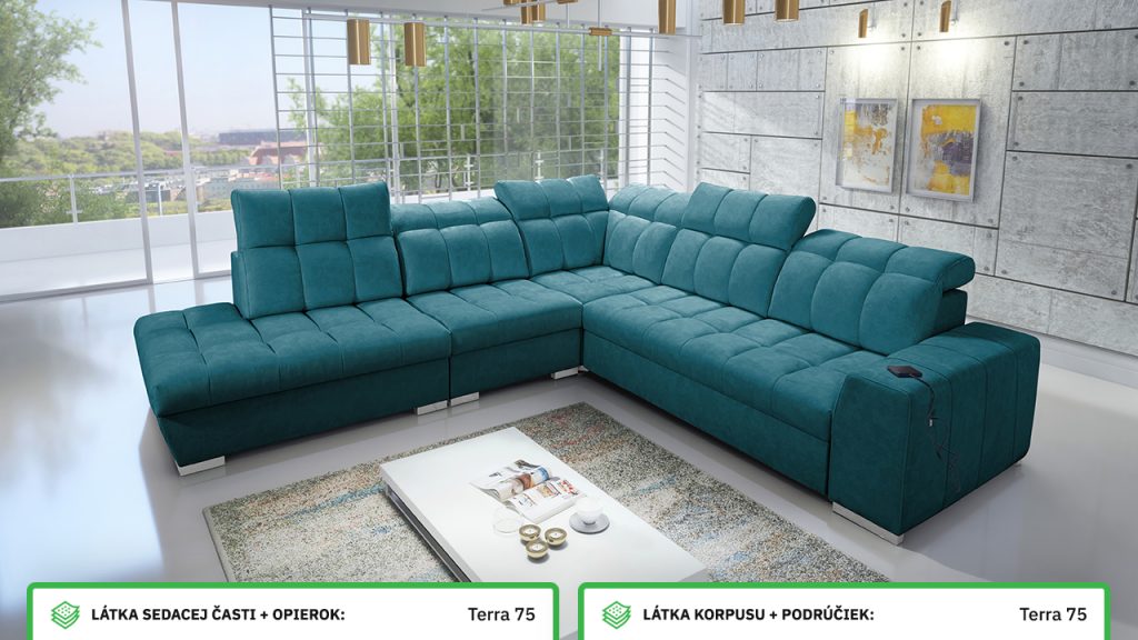 Rohová sedačka PAGANNI IX Farebné prevedenie