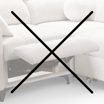 Bez elektrického výsuvu na nohy