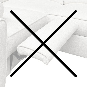 Bez elektrického výsuvu na nohy